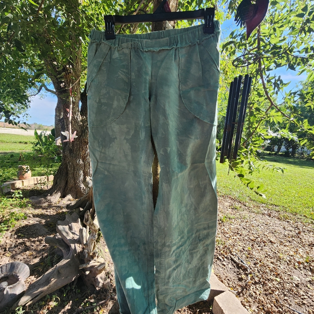 Teal Marcel Hemp Pants